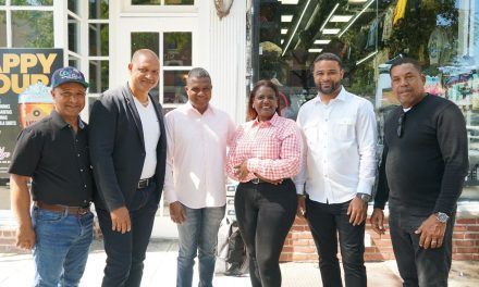 Aspirante a Senador Otoniel Tejeda y Diputados Margarita Tejeda y Frank Junior visitan comunidad Hainera en Nueva York