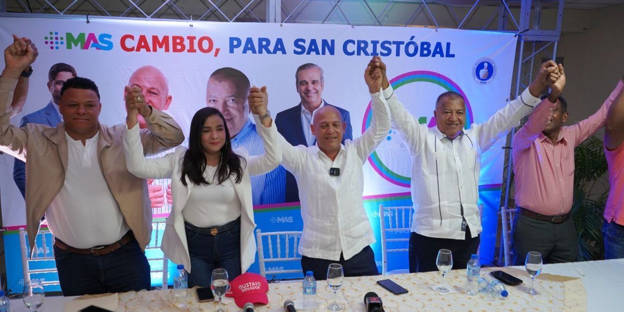 Partido MÁS anuncia apoyo a Abinader, Gustavo y Nelson de la Rosa