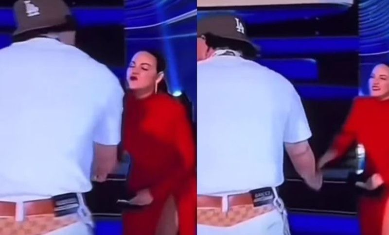 El beso que no le di: Bad Bunny «es un conejo malo», le niega a un beso a Maite Perroni