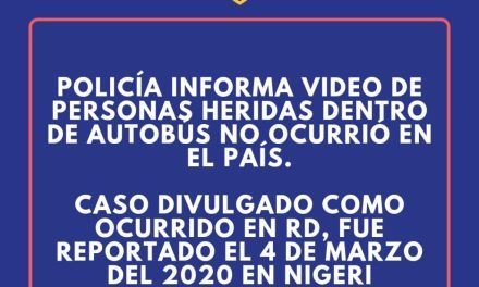 Policía dice video de personas heridas dentro de autobús no ocurrió en el país