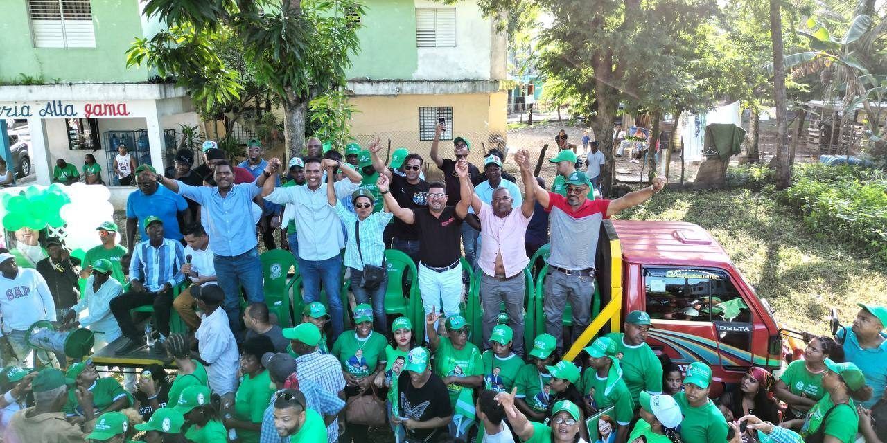 Fuerza del Pueblo pinta de Verde distrito municipal de Hato dama
