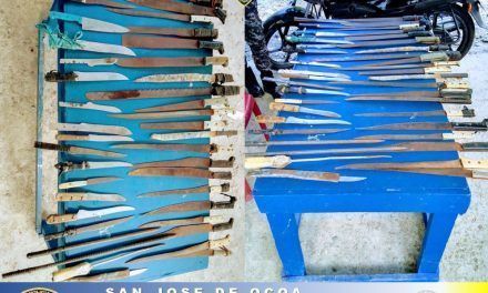 Labores operativas impactan de manera positiva al sacar de las calles 4 armas de fuego y 48 cortopunzantes