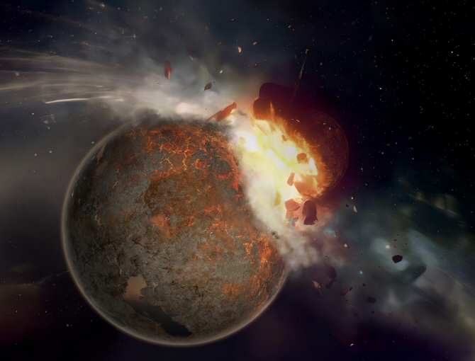 Colosal cantidad de materia de otro planeta en dos zonas de la Tierra