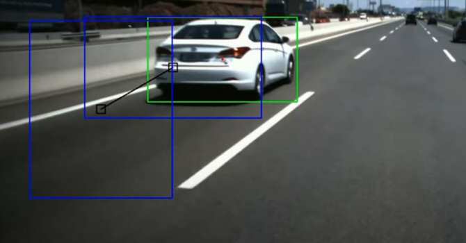 Sistema para coche que detecta la velocidad de vehículos circulando en la misma vía