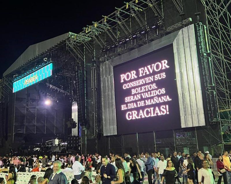 Posponen concierto de Luis Miguel tras demoras por “imprevistos técnicos”