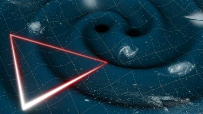 Flota de naves espaciales para detectar ondas gravitacionales
