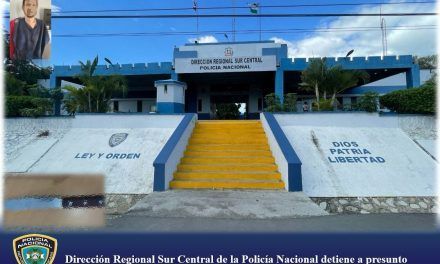 Dirección Regional Sur Central de la Policía Nacional detiene a presunto homicida en Baní tras hecho violento contra una mujer
