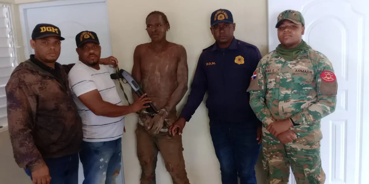 Inspectores de Migración recuperan escopeta sustraída en Los Haitises y apresan ciudadanos haitianos
