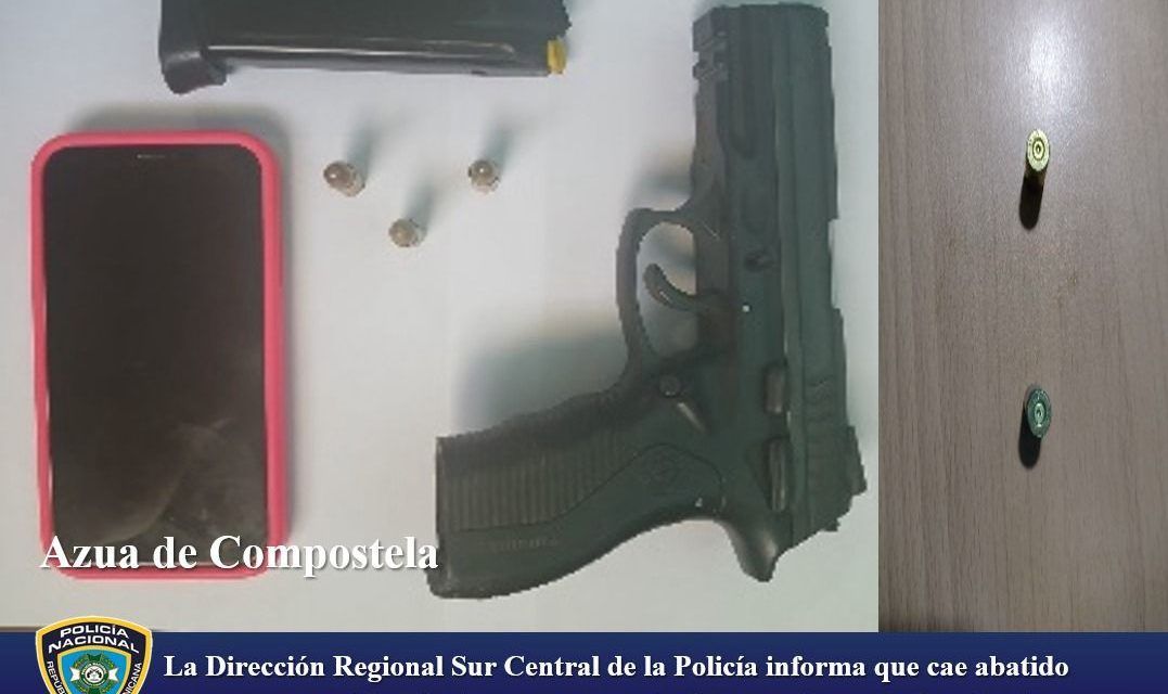La Dirección Regional Sur Central de la Policía informa que cae abatido en una comunidad de Azua un presunto delincuente que enfrentó a los agentes policiales para evitar ser capturado