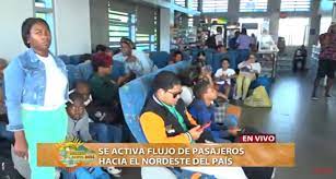 Se activa flujo de pasajeros hacia el nordeste del país