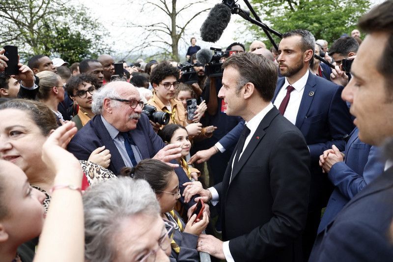 Macron celebra liberación de Francia
