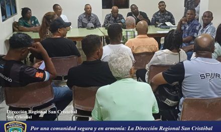 Por una comunidad segura y en armonía: La Dirección Regional San Cristóbal de la Policía Nacional se reúne con líderes comunitarios de Bajos de Haina