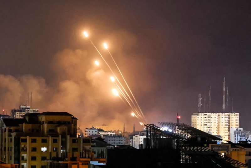 Hamás lanzó ayer otra andanada de misiles a Tel Aviv