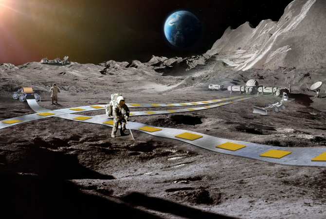 Ferrocarril lunar y otros proyectos futuros bajo estudio en la NASA