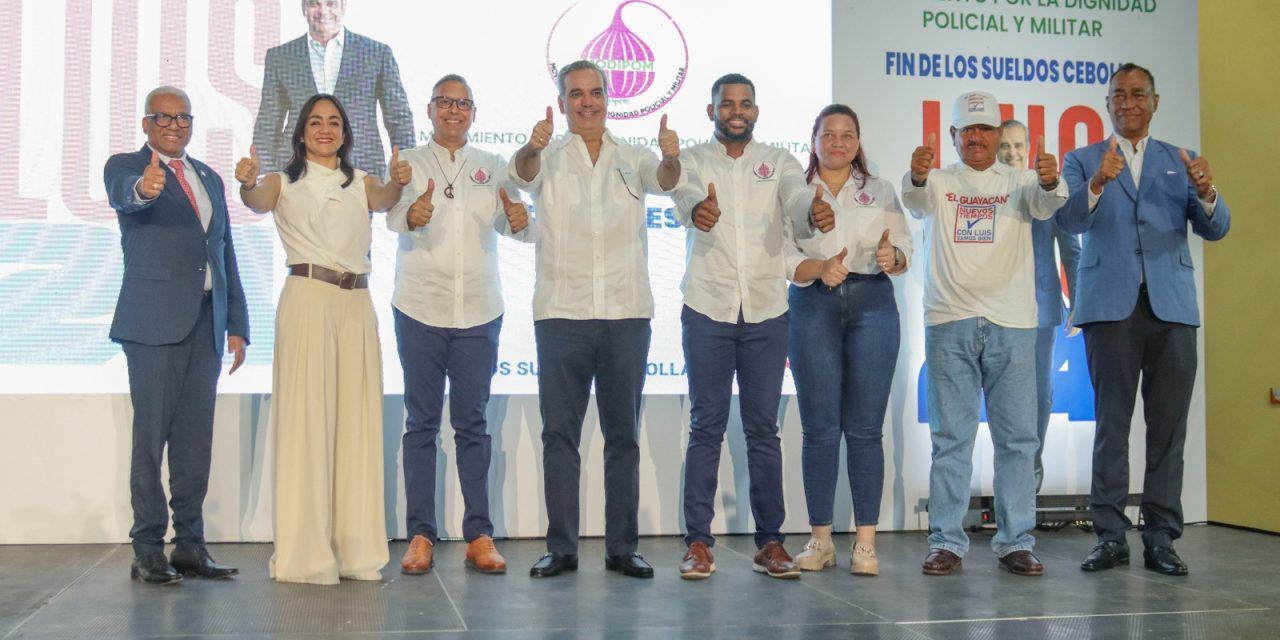 Abinader recibe masivo apoyo del Movimiento por la Dignidad Policial y Militar que preside Daurin Muñoz