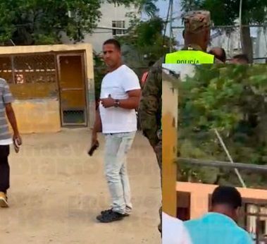 Hieren a un presunto atracador frente a un recinto electoral en Santiago