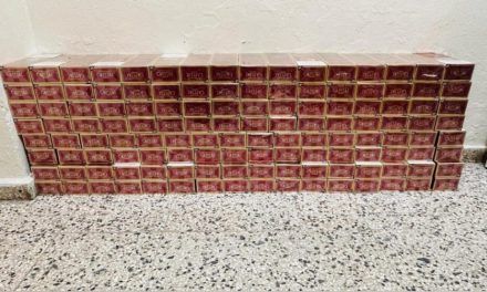 DINTEL, junto al MP ocupa unas 25,600 unidades de cigarrillos presumiblemente traídos al país de manera ilegal.