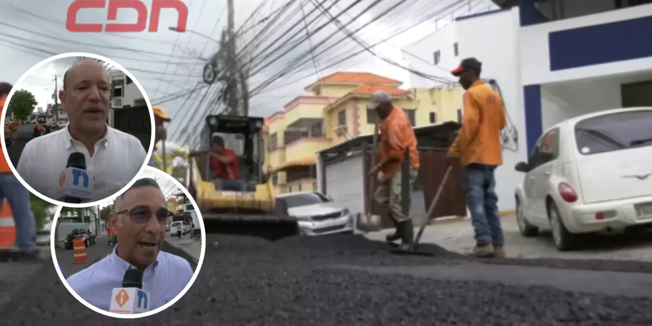 Alcaldía de Santiago y Obras Públicas avanzan con plan de asfaltado y bacheo