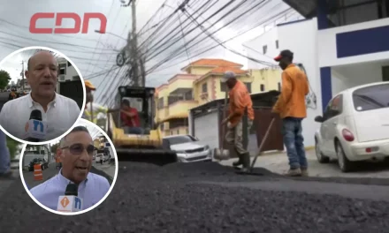 Alcaldía de Santiago y Obras Públicas avanzan con plan de asfaltado y bacheo