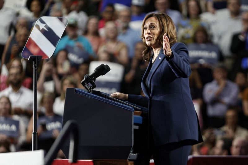 Kamala pide votar contra Donald Trump