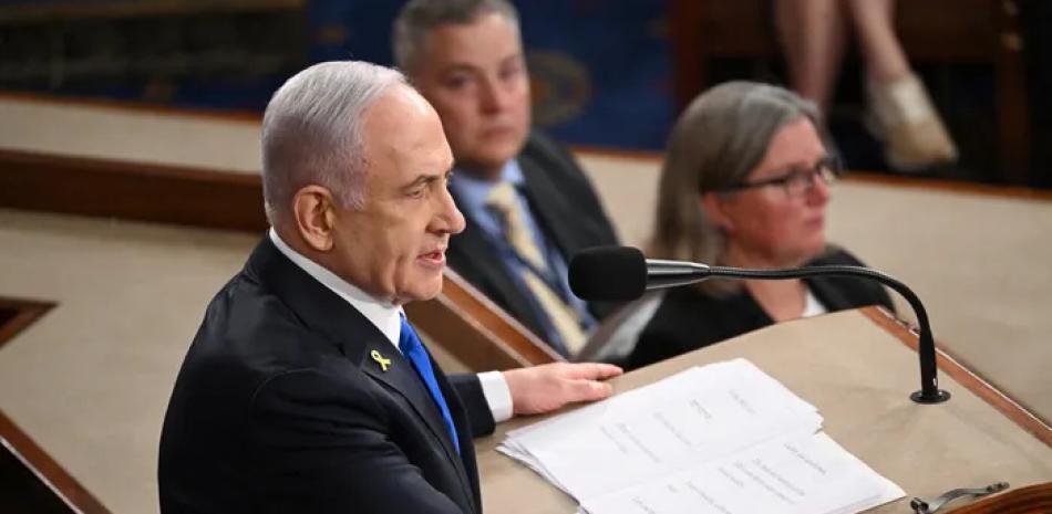 Netanyahu defiende guerra en Gaza ante Congreso de Estados Unidos