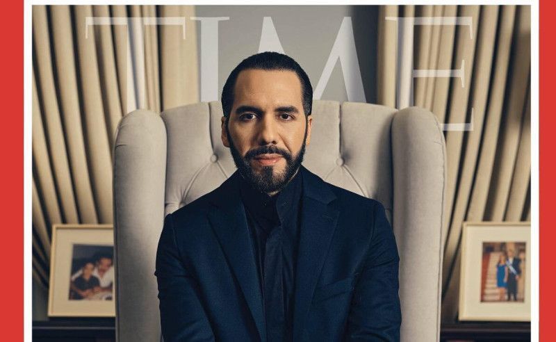 Bukele seleccionado para la portada de la revista Time