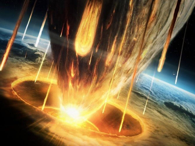 La secuencia del impacto de un asteroide o cometa contra la Tierra