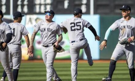 Judge conecta jonrón 55; Gil y Domínguez brillan en triunfo de Yankees