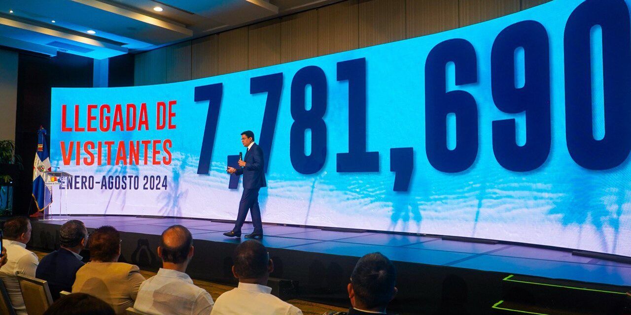 RD, indetenible: capta 7.7 millones de visitantes hasta agosto