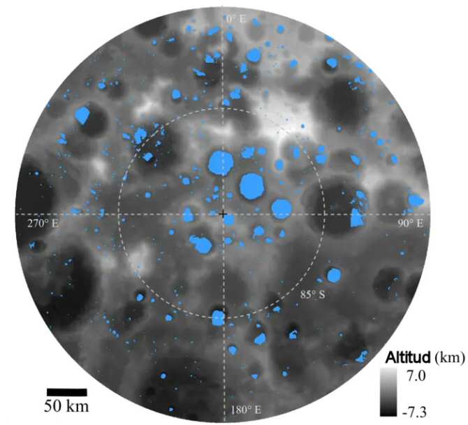Más agua en la Luna de lo creído