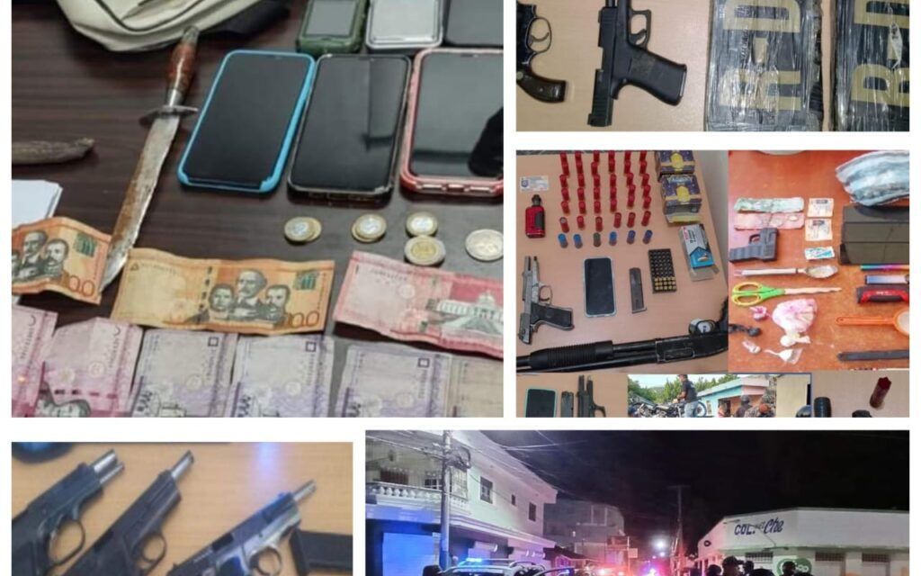 Policía sigue firme en la lucha contra el microtráfico al desmantelar más de 15 puntos de venta de drogas en Barahona; 30 personas detenidas