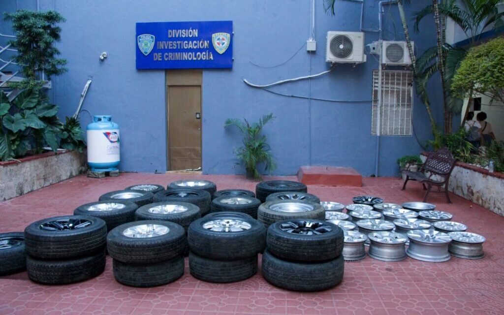 Policía Nacional y MP desmantelan red dedicada al robo y comercialización de neumáticos y aros en el DN y otras provincias