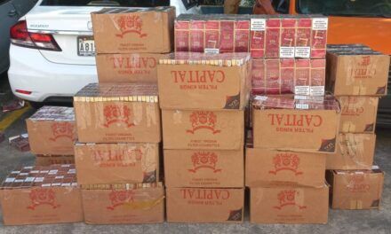 Policía Nacional apresa a mujer con más de 8,000 cajetillas de cigarrillos de contrabando en SDE