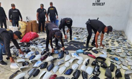 Policía Nacional desmantela almacén de piezas de vehículos robadas en Villa María, DN