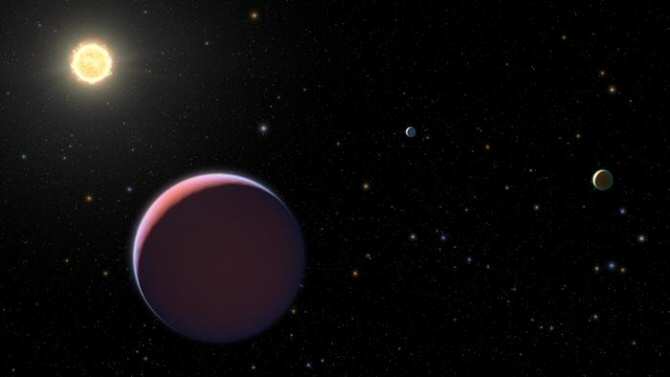 Un cuarto mundo en la zona habitable de un sistema solar con planetas de densidad insólitamente baja
