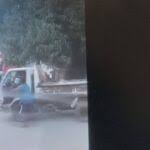 A punta de pistola,bajan coronel del Sempa de San Cristobal de una camion apresado