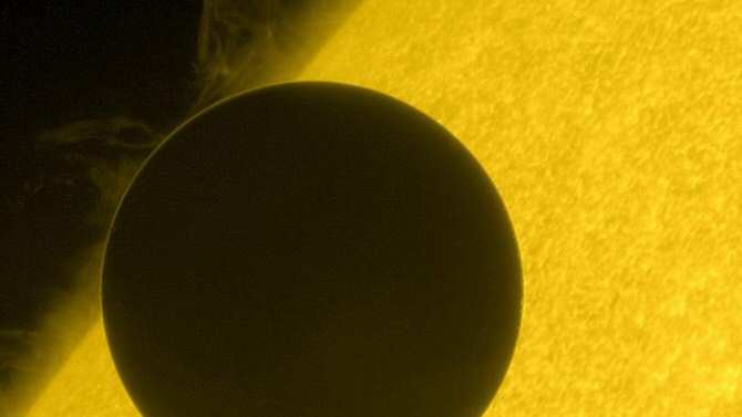 Venus ante el Sol