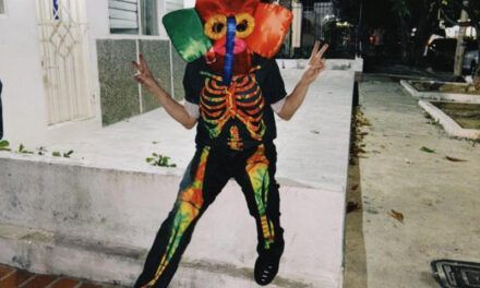 Shakira salió disfrazada a celebrar la noche de La Guacherna previo al Carnaval de Barranquilla