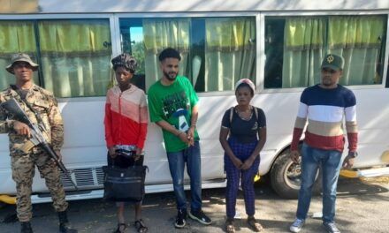 Chofer se lanza a canal de riego para evadir arresto por transportar haitianos