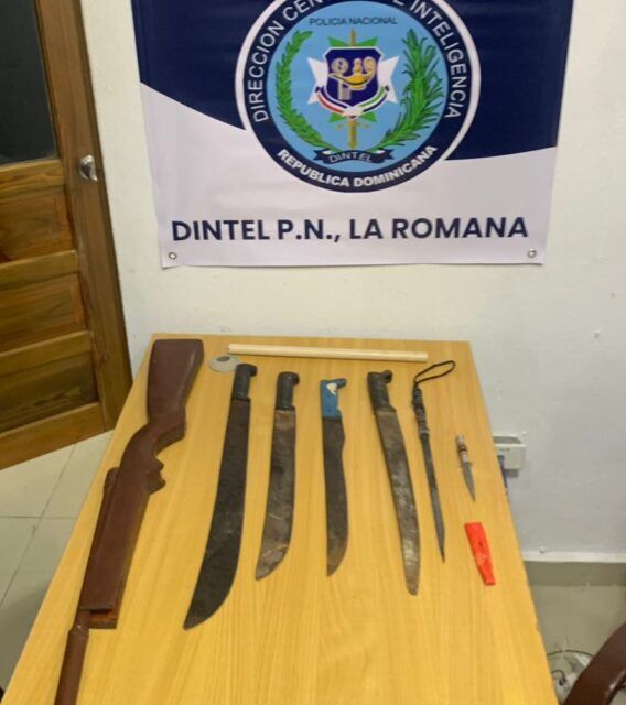 Policía Nacional y MP incautan drogas y armas blancas en Villa Hermosa, La Romana