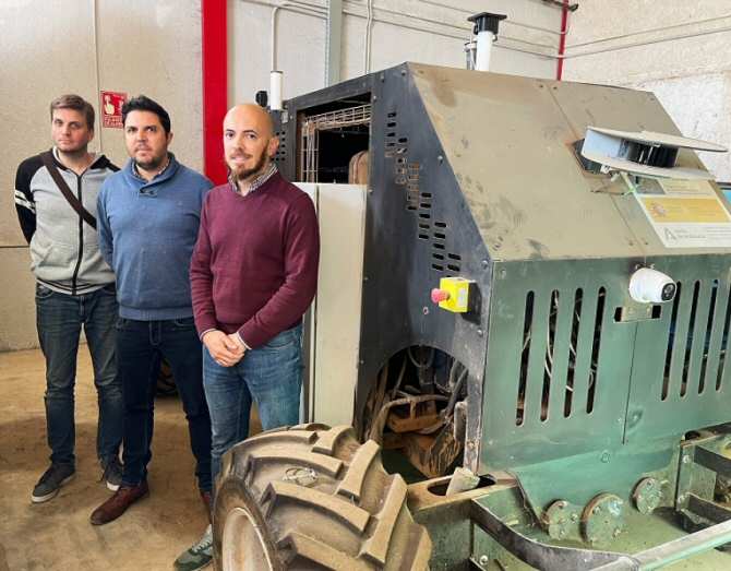 Tractor robótico para tareas agrícolas