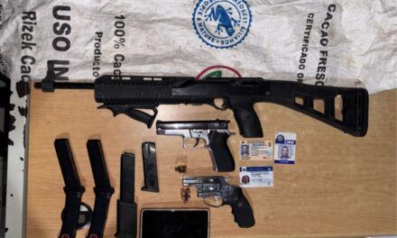 PN y MP apresan hombre al que ocupan varias armas de fuego sin documentos en SFM
