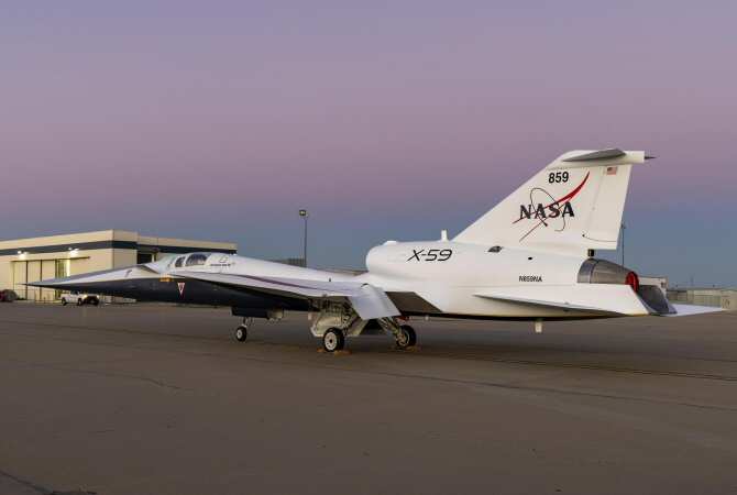 El nuevo avión supersónico silencioso X-59 supera una prueba de estabilidad de velocidad