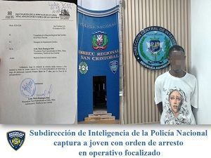 Subdirección de Inteligencia de la Policía Nacional captura a joven con orden de arresto en operativo focalizado