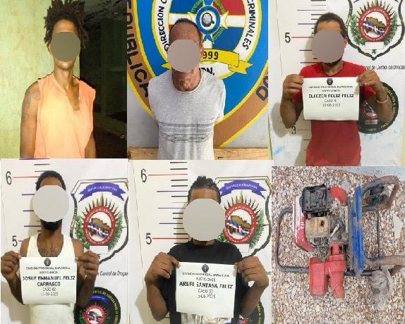 Policía Nacional apresa infractores en Barahona por robo, abuso sexual y posesión de drogas