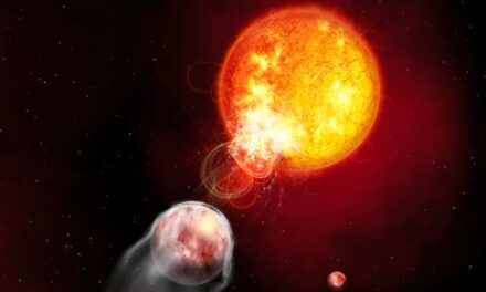 Un planeta provoca erupciones solares en su estrella