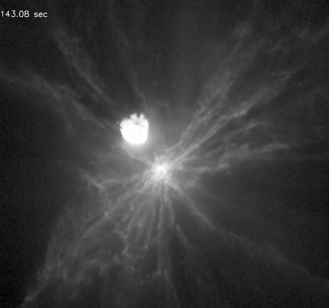 Descubren efectos inesperados del impacto de un proyectil contra el asteroide Dimorphos