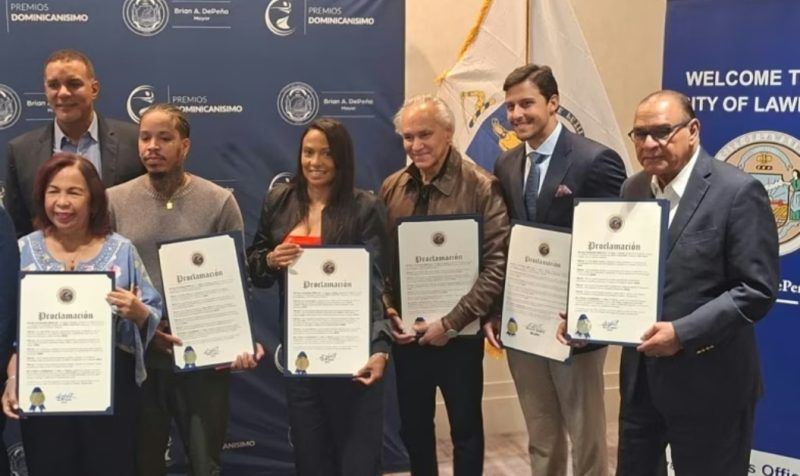 Carolina Mejía, David Ortiz, Carlos Bonilla y Miguel Franjul entre los reconocidos por Alcaldía de Lawrence