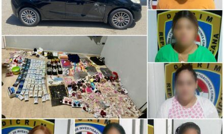 Policía Nacional apresa seis personas por posesión de mercancías robadas en Santiago