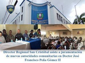 Director Regional San Cristóbal asiste a juramentación de nuevas autoridades comunitarias en Doctor José Francisco Peña Gómez II